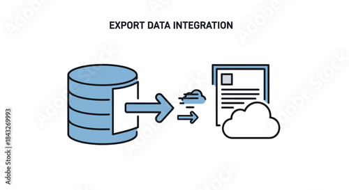 Database Exporting Data to Cloud Document Integration.