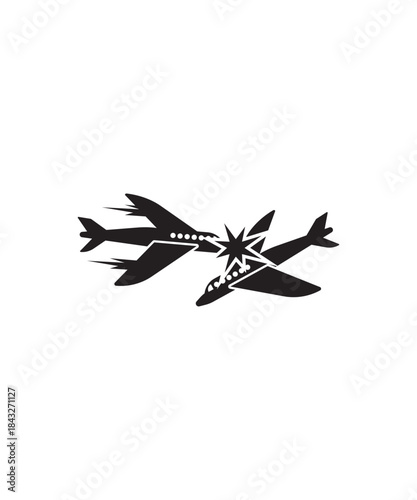 airplane crash icon, vector best flat icon.