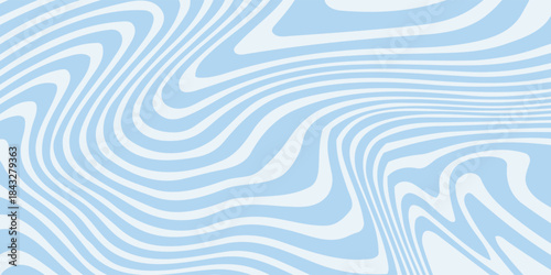 Abstract background seamless pattern with colorful waves. Trendy vector illustration in retro psychedelic style