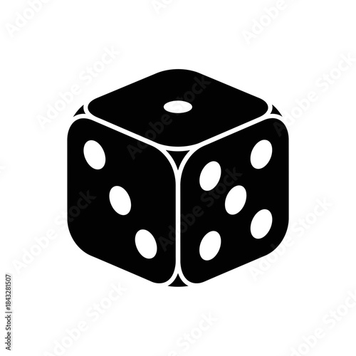dice on a white background