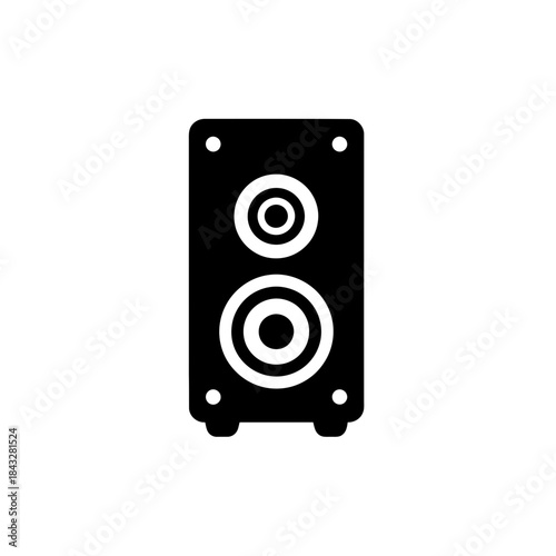 speakers isolated on white background