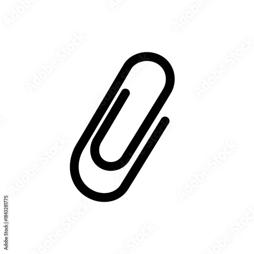 paper clip isolated on white