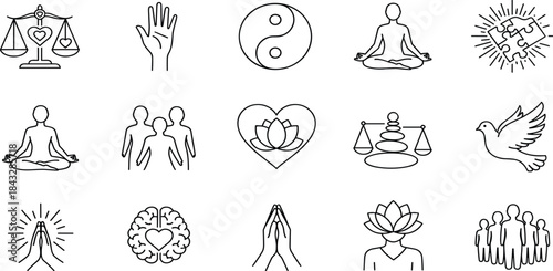 Financial Crisis, Market Downtrend and Recession Data Analysis Icons Set, Business Report Decline, Statistics Monitoring, Economic Warning, and Analytics Vector Symbols.