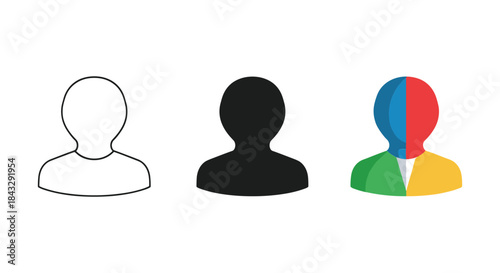 Diverse user icons representing different identities