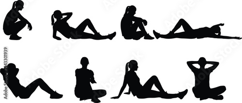 Perspective Silhouette of High-Voltage Electrical Power Transmission Lines and Towers, Energy Supply, Industrial Infrastructure Vector.