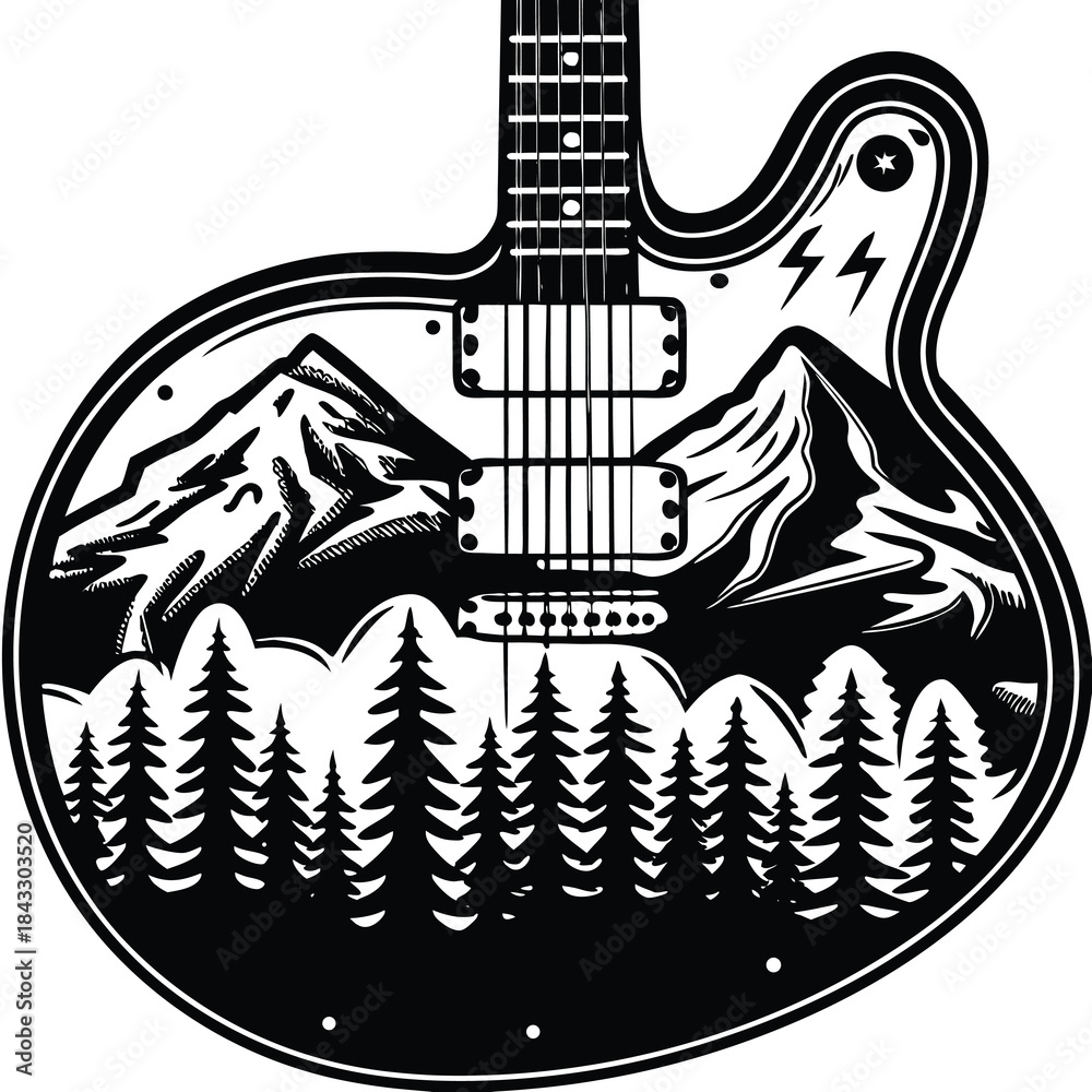 Fototapeta premium rock guitar