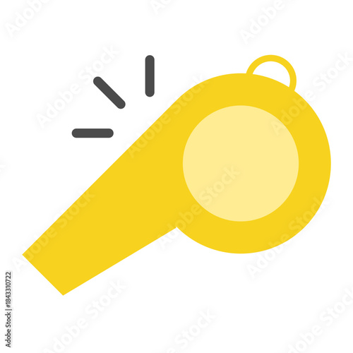 whistle flat icon
