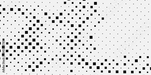 Abstract Vector Halftone Checkered Pattern Geometric Technology Background. Checkered Halftone Texture. Minimal Stylish Dynamic Technology Wallpaper