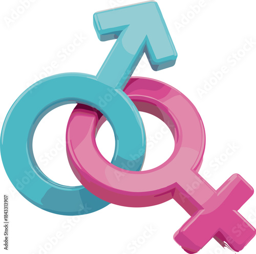 Interlocking Gender Symbols
