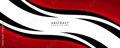 Vector red line background curve element with white space for text and message design, overlapping layers. suit for media in product design