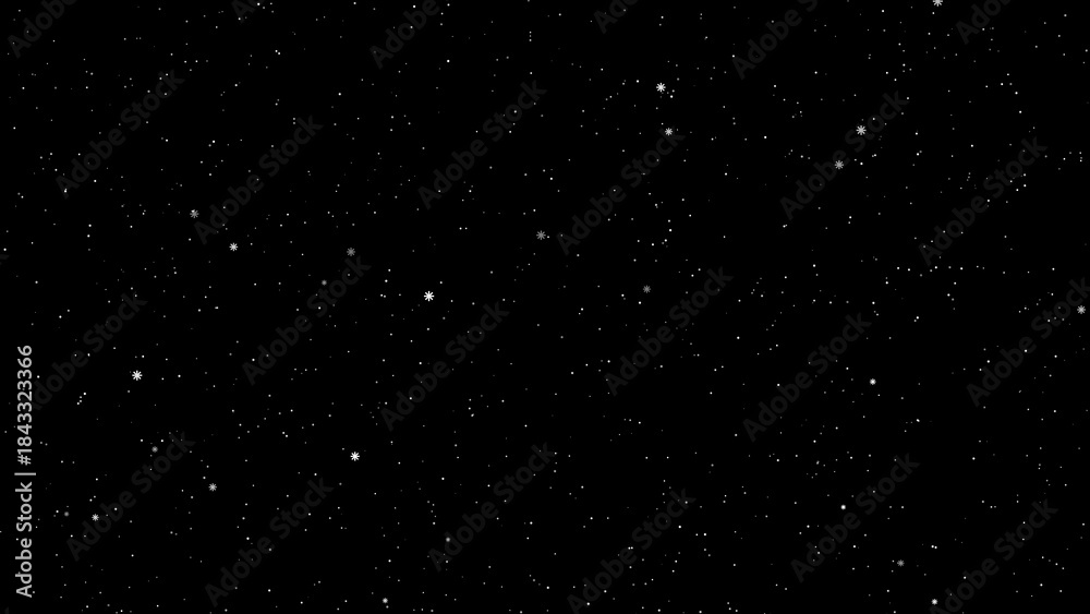 Obraz premium Christmas Snowy Background – Winter Holiday Snowfall Vector
