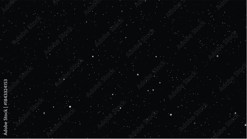 Fototapeta premium Christmas Snowy Background – Winter Holiday Snowfall Vector