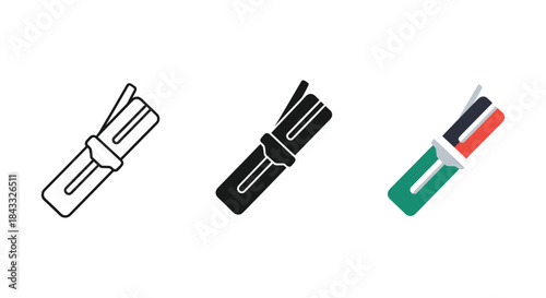 Simple clothespin icons in various colors and styles
