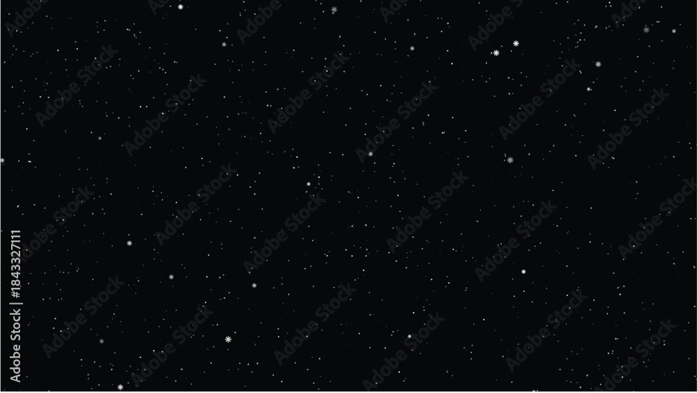 Fototapeta premium Christmas Snowy Background – Winter Holiday Snowfall Vector