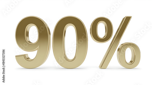 Luxurious 90% Gold Discount Offer 3D Render