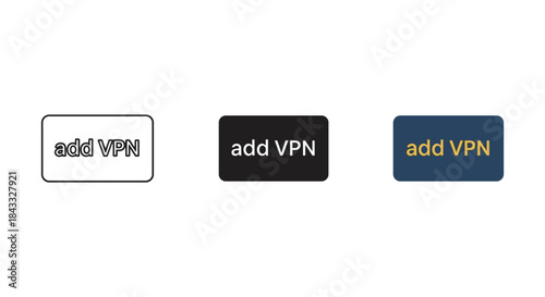 Add vpn button icons in different colors and shapes