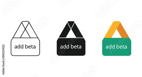 Add beta logo variations in white black and green