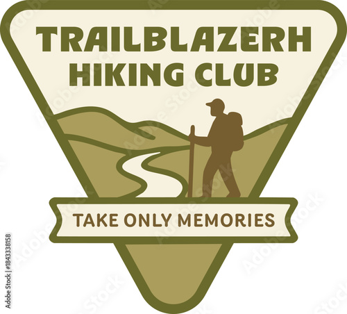 Trail hiking club badge