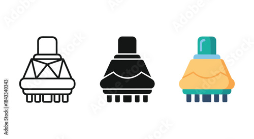 Collection of various electronic connectors and plugs