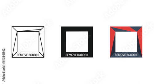 Remove border frames with different designs