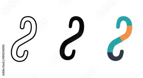 Collection of different types of hook