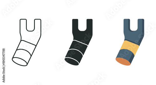 Cable lugs in different colors and designs