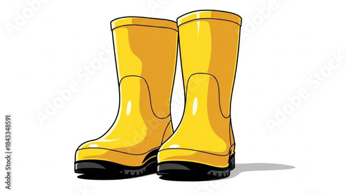 Yellow Rain Boots