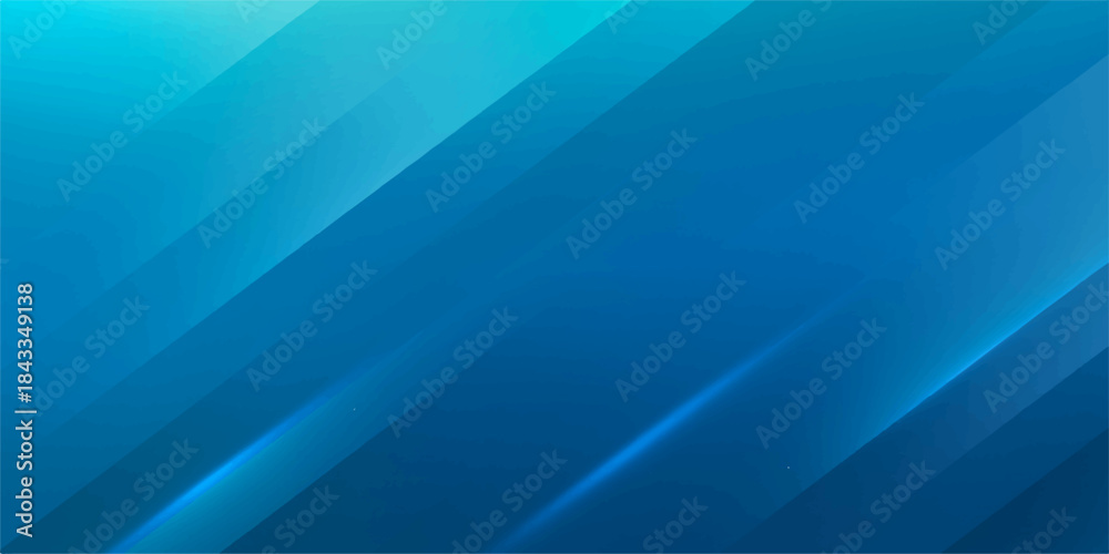 Obraz premium Blue abstract background with flowing wave lines and light gradient color vector illustration pattern design