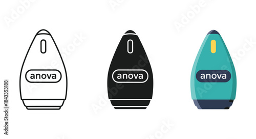 Anova precision cooker sous vide machine in different colors