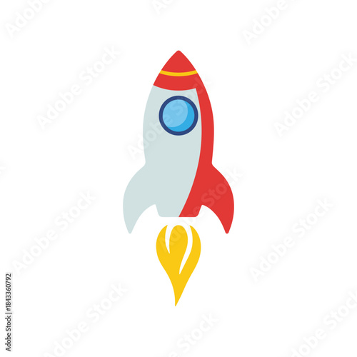 space rocket vector illustration