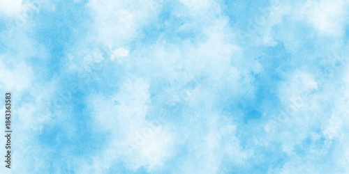 Blue watercolor vector background, smooth cloudy sky blue background with bright vignette studio banner. Light blue background with watercolor. Classic hand painted Blue watercolor background, 