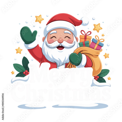 santa claus with gifts