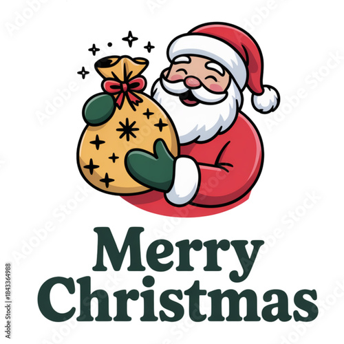 santa claus with christmas ball