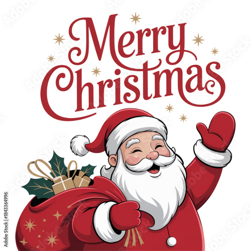 santa claus with gift