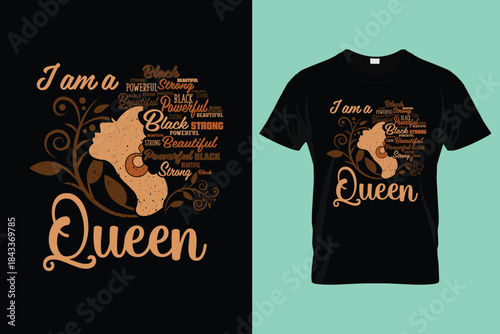 Strong Black I'm a Queen African American Afro BLM