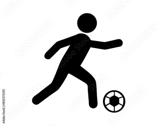 soccer icon vector isolated on white background