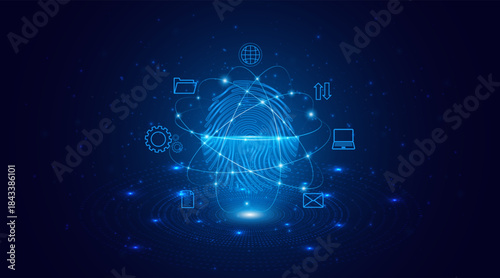Fingerprint security technology. The future of cybersecurity and privacy.