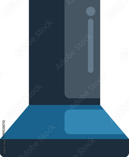 Kitchen extractor fan is filtering the air in a kitchen