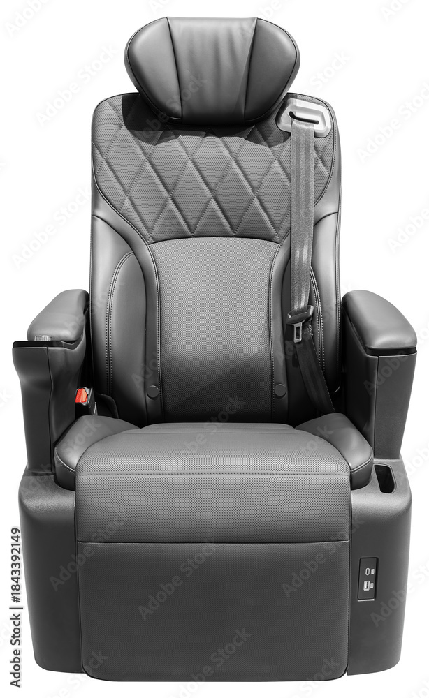 Obraz premium Front view black reclining seat