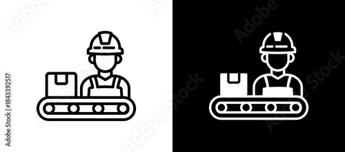 Production Line linemixed icon