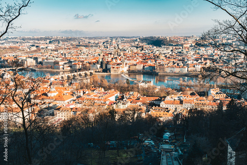 Canvas Print panorama of prague