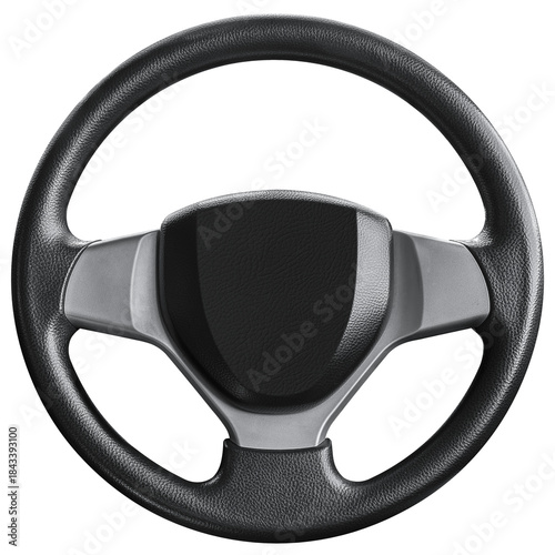 Black steering wheel