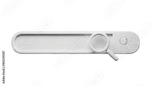 Search Bar with Magnifying Glass Icon - Digital Concept