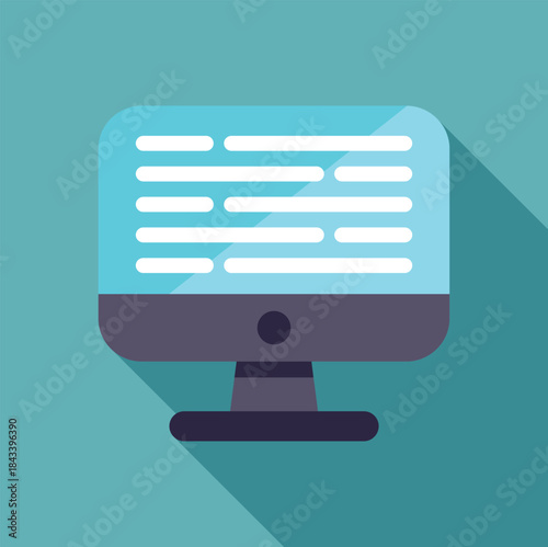 Desktop computer monitor displaying lines of code, representing programming, software development, and coding activities