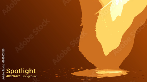 Dramatic spotlight illuminating a textured surface in a dark warm tone