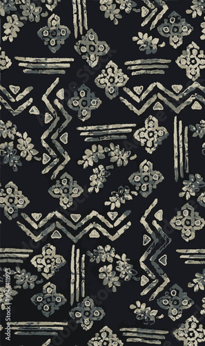 ajrak allover dizital vector design with high quality