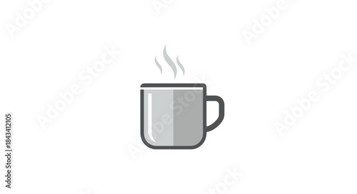 Steaming mug icon
