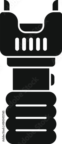 Stun gun illustrating a personal electric shock weapon for protection