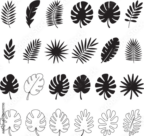 Botanical Leaf Silhouette Pack