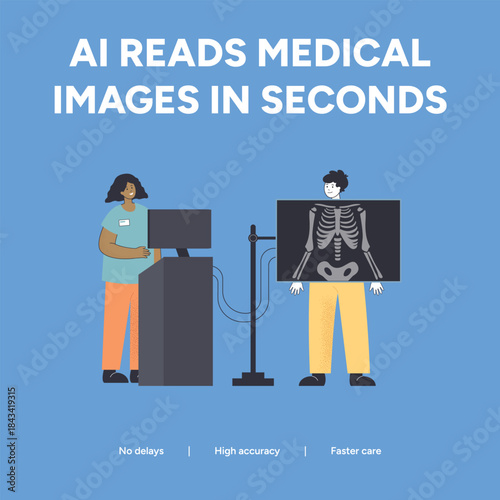 Ai reads medical images in seconds, helping radiologists and doctors to diagnose diseases faster and more accurately with computer vision